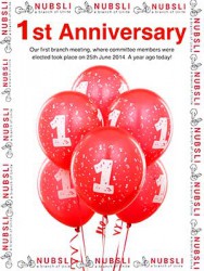 NUBSLI first anniversary poster