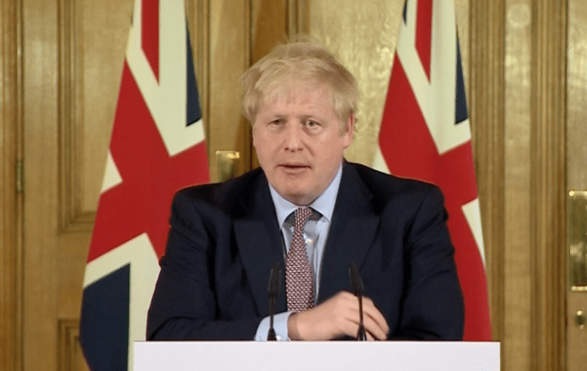 Boris Johnson speaking